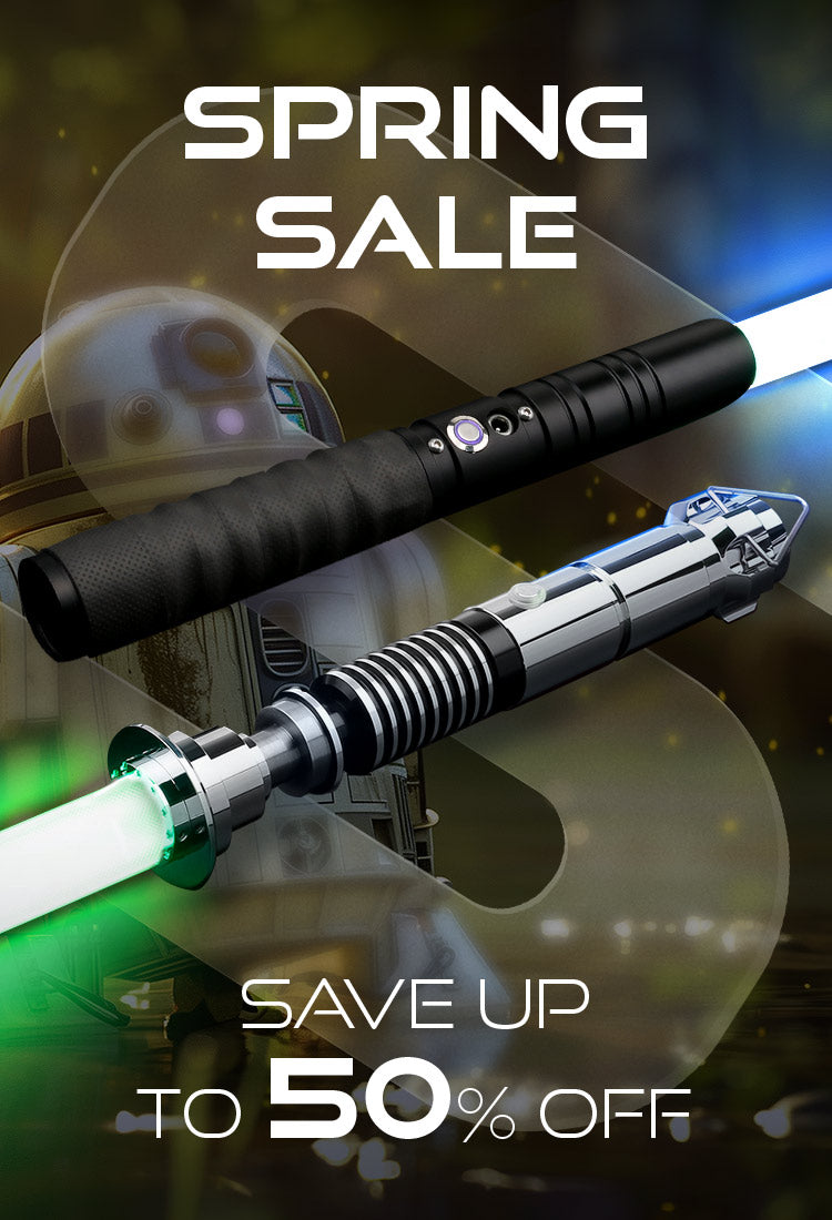 Spring sale up to 50% off on lightsabers