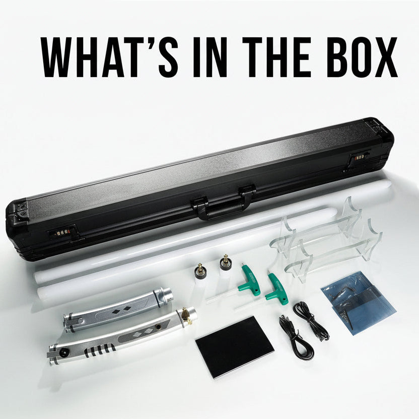 Ahsoka Rebels lightsabers kit, what's in the box.