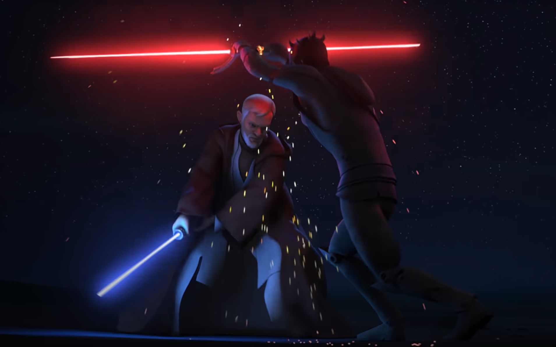 Darth Maul vs Obi Wan