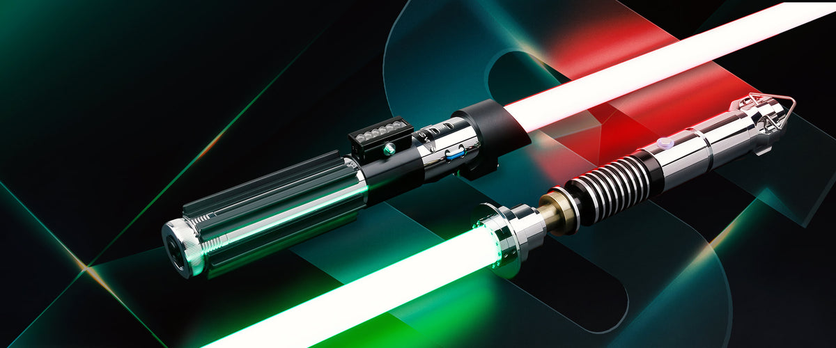 Luke and Darth Vader sabers
