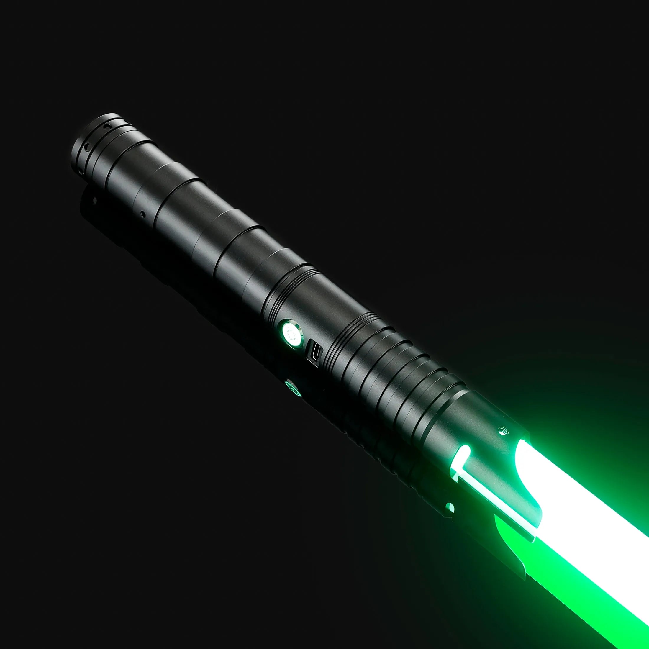 Heavy dueling lightsaber Enforcer 2 hunter-black-baselit,hunter-black-xeno