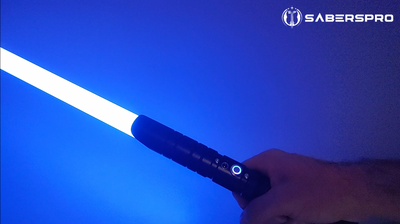 Baselit lightsaber features